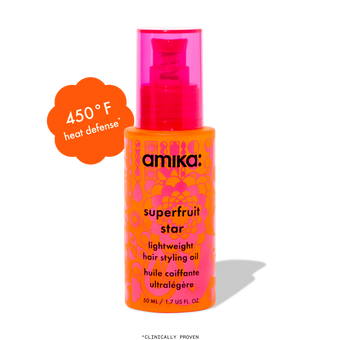 amika superfruit star lightweight hair styling oil